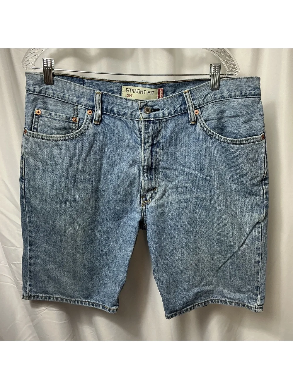 Levi’s 505 Denim Shorts Men’s W36 Light Wash Jorts Vintage